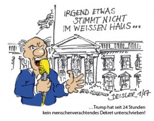 Karikatur Trump